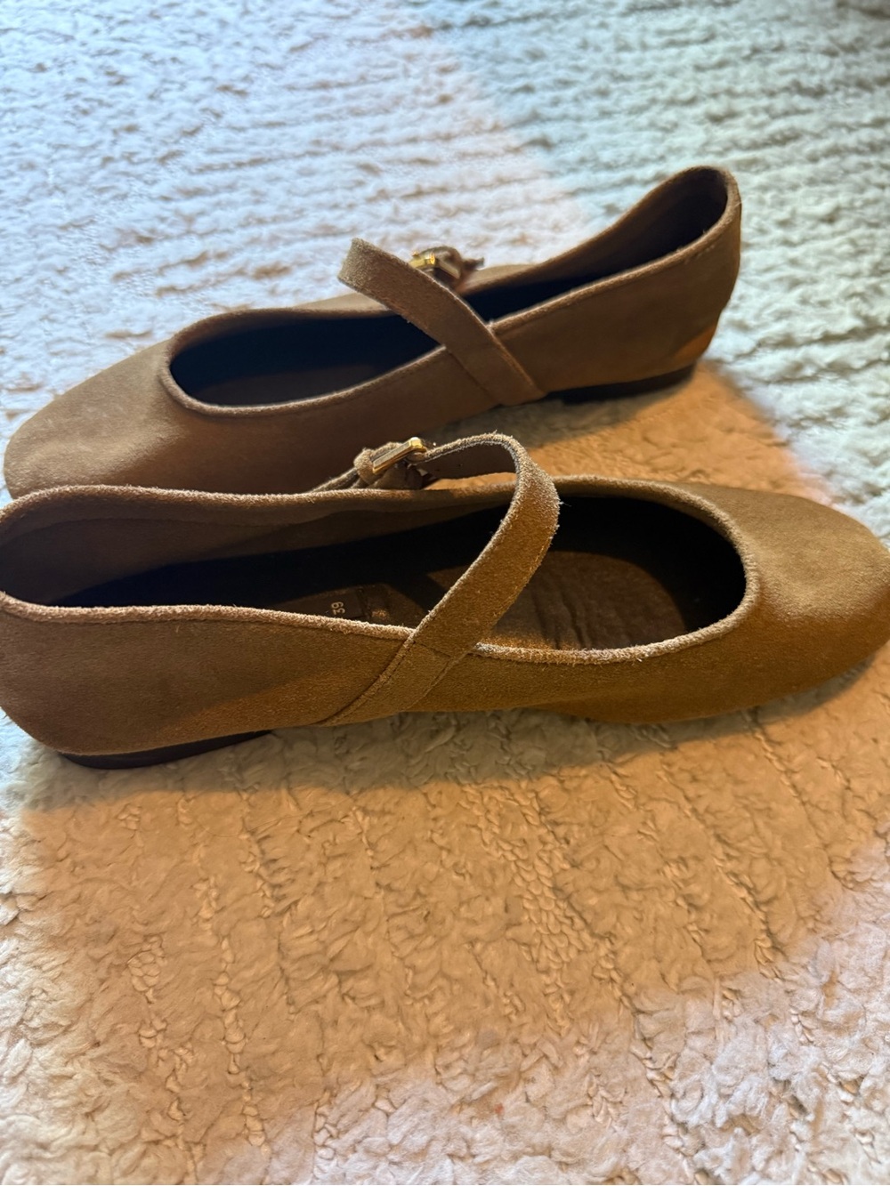 Zara suede ballet flats size 39